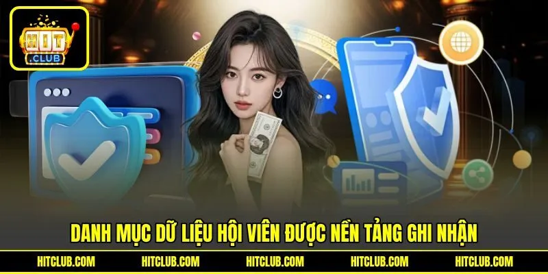 Danh mục dữ liệu hội viên được nền tảng ghi nhận Danh mục dữ liệu hội viên được nền tảng ghi nhận