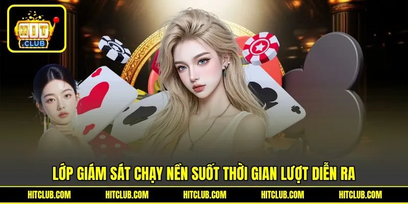 Lớp giám sát chạy nền suốt thời gian lượt diễn ra Lớp giám sát chạy nền suốt thời gian lượt diễn ra